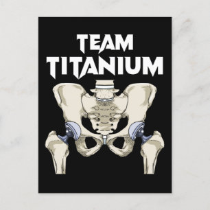 Hip Surgery Recovery Gifts Hippie Hip Replacement Postcard