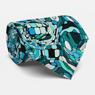 Hip Vintage Midcentury Mosaic Art Pattern Tie