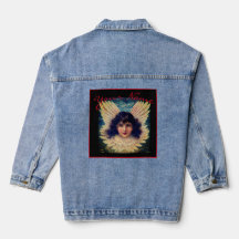 HIP WOMENS DENIM JACKET VINTAGE ANGEL NOM PERSONNA