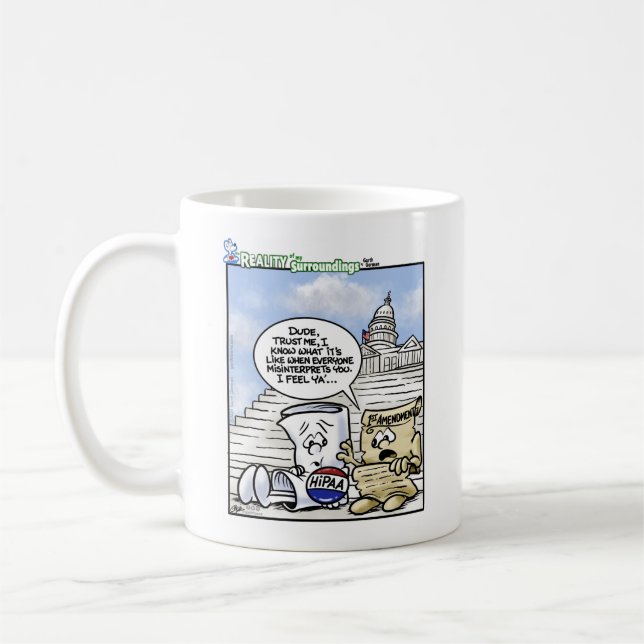 HIPAA 1st Amendment Misunderstood Mug (Left)