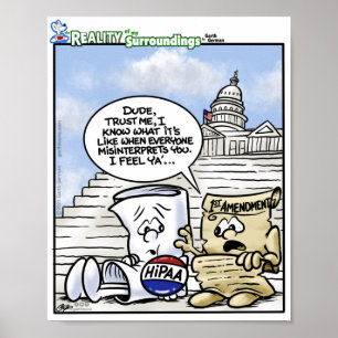 HIPAA 1st Amendment Misunderstood Poster