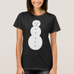 Hiphop Angry Snowman Christmas T-Shirt