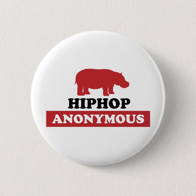 HipHop Anonymous 2 Inch Round Button (Front)