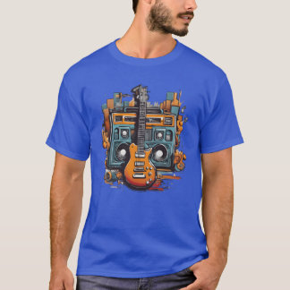 HipHop Guitar Meets Boombo A Bold New Design funny T-Shirt