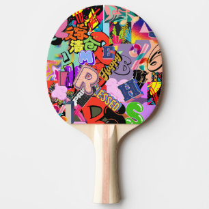 Hiphop ping bong pong paddle