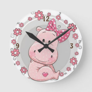 Hipo girl round clock