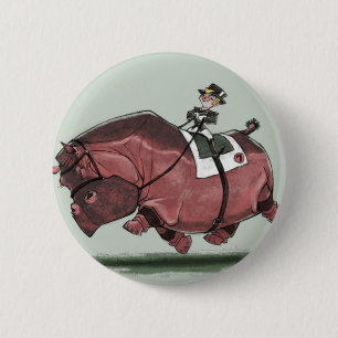 Hippestrian 2 Inch Round Button