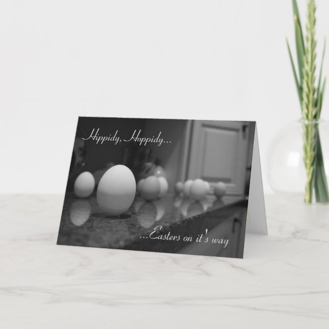 Hippidy, Hoppidy..., ...Easters on it's... Holiday Card (Front)
