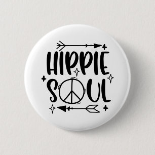 Hippie 2 Inch Round Button