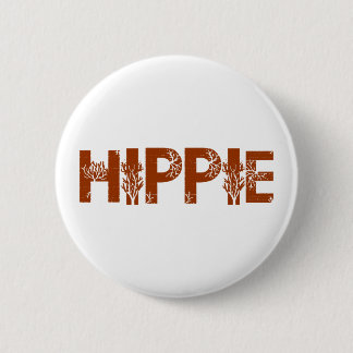 Hippie 2 Inch Round Button