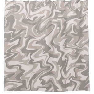 Hippie 70s Grey Marble Liquid Swirl Boho Pattern