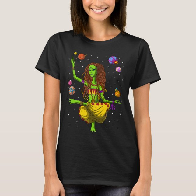 Hippie Alien Yoga T-Shirt (Front)