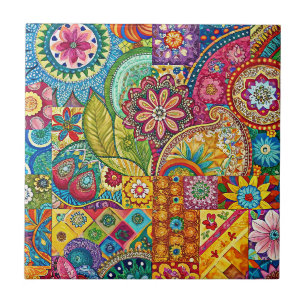 Hippie Art Ceramic Tile