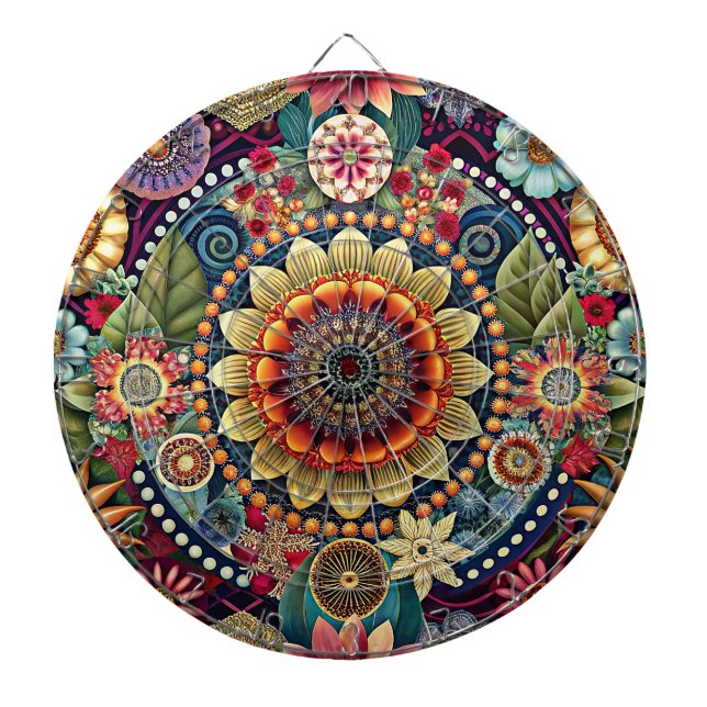 Hippie Art Dartboard (Front)