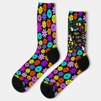 Hippie at heart socks