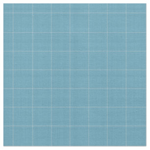 Hippie Blue and White Buffalo Plaid Pattern Fabric