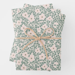 Hippie Boho Floral  Wrapping Paper Sheet