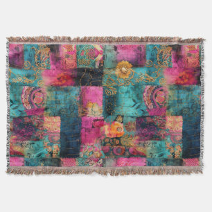 Hippie Boho Throw Blanket