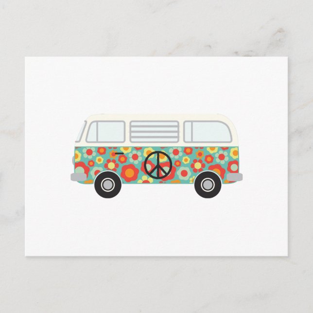 Hippie Bus Postcard (Front)