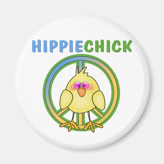 HIPPIE CHICK MAGNET (Front)