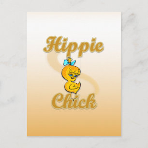 Hippie Chick Postcard