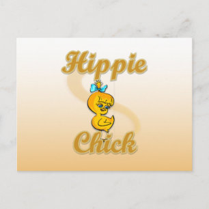 Hippie Chick Postcard