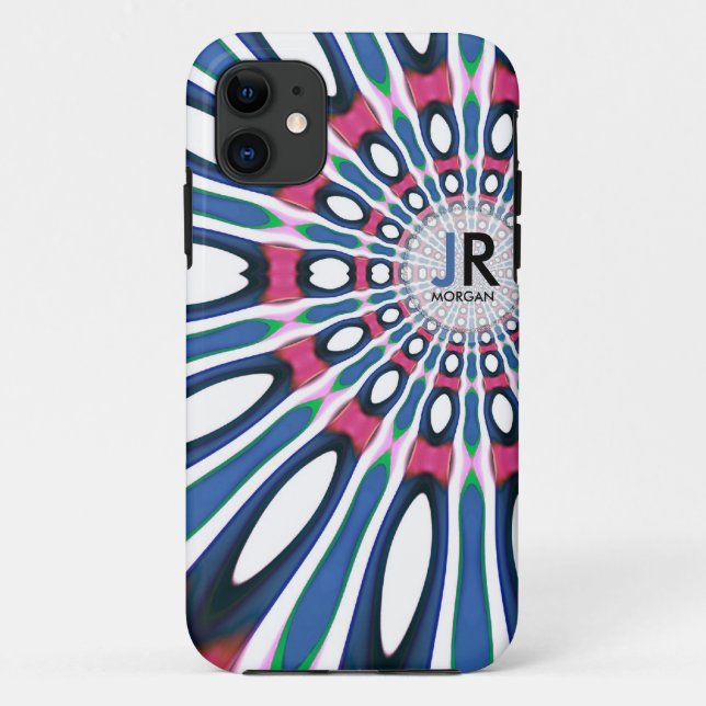 Hippie 'delica Fruity Slice Monogram Custom Name Case-Mate iPhone Case (Back)