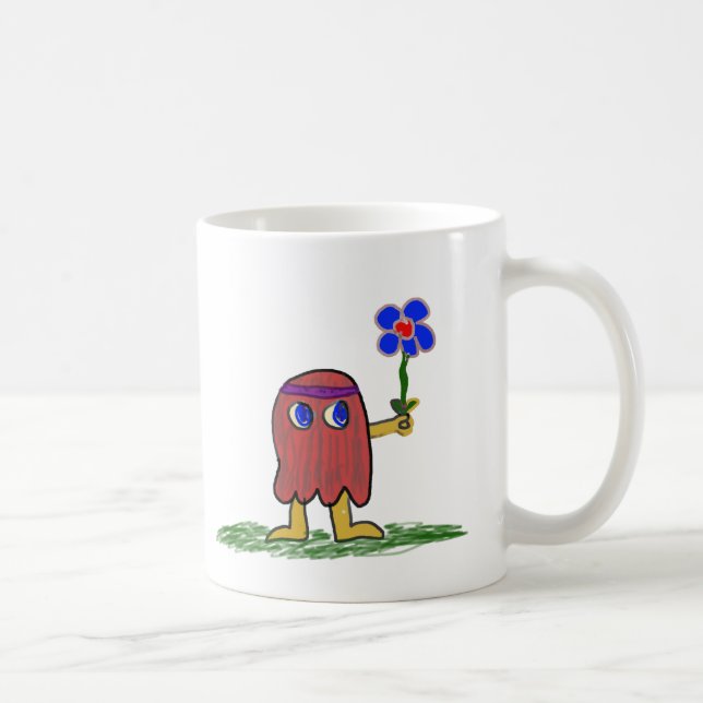 Hippie Dippy Flower Coffee Mug (Right)