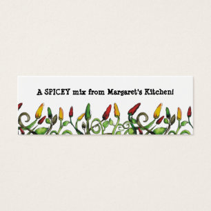 hippie doodle hot chili peppers gift tag, A SPI...