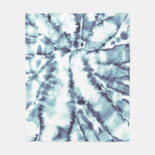 Hippie Dye Drawn Poster. Painting Wash Texture. Gr Fleece Blanket