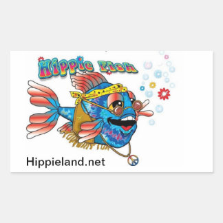 Hippie Fish Sticker