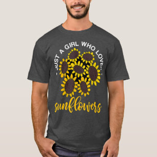 Hippie Florist Women Girls Just A Girl Who Loves T-Shirt