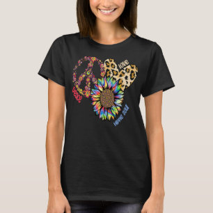 Hippie Flower Peace Love Happy Soul 6 T-Shirt