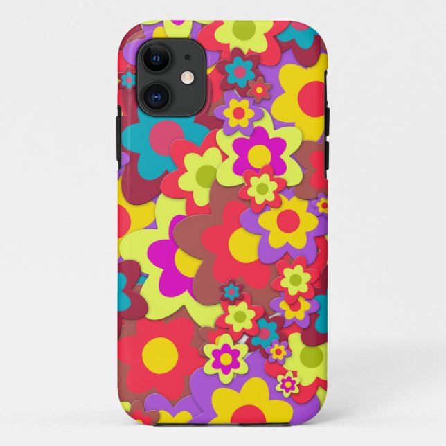 HIPPIE FLOWER POWER COQUES IPHONE FILLES (Dos)