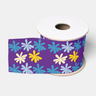 Hippie Flowers  Grosgrain Ribbon