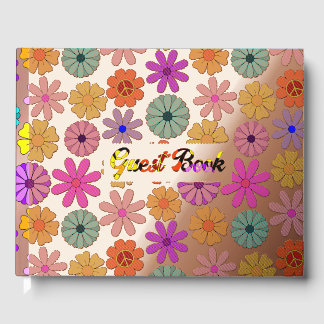 Hippie Flowers Guest Book