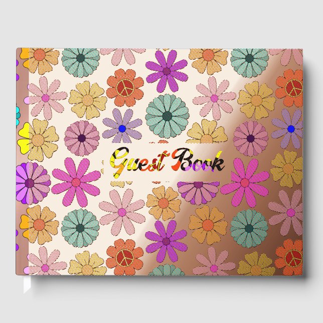 Hippie Flowers Guest Book (Front)