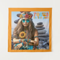HIPPIE FOCUS ON THE GOOD POSTER