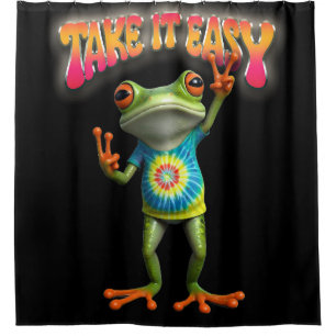 Hippie Frog Take it Easy Fun Colourful