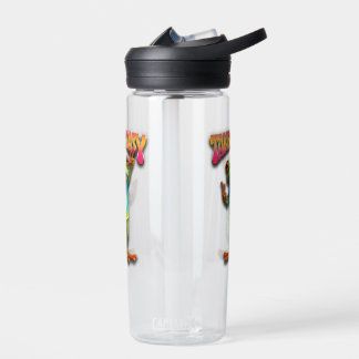 Hippie Frog Take it Easy Fun Colourful Water Bottle