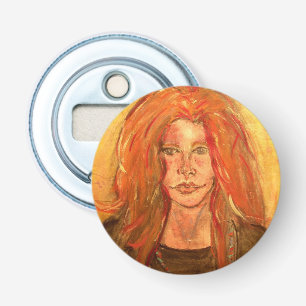 hippie girl bottle opener