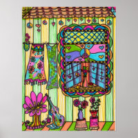 Hippie Girl's Front Porch