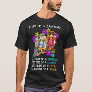 Hippie Grandma Mimi Nana Free Spirited Gypsie Hipp T-Shirt