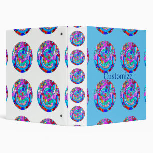 hippie groovy love circle binder