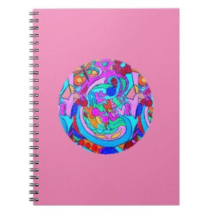 hippie groovy love notebook