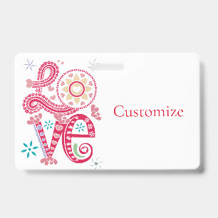 Hippie Groovy Love Sign Thunder_Cove Badge