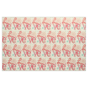 Hippie Groovy Love Sign Thunder_Cove Fabric