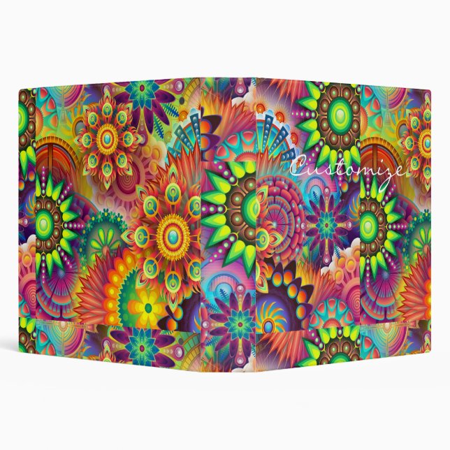 Hippie Groovy Techno Psychedelic Thunder_Cove Binder (Background)