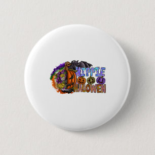 Hippie Halloween   2 Inch Round Button