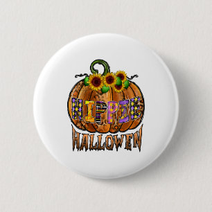 Hippie Halloween 2 Inch Round Button